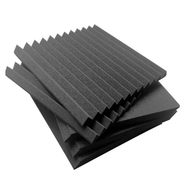HTHL-Wedge Acoustic Foam With Adhesive Tape 8 Pcs Soundproof Panels Silencing Sponge | Обустройство дома