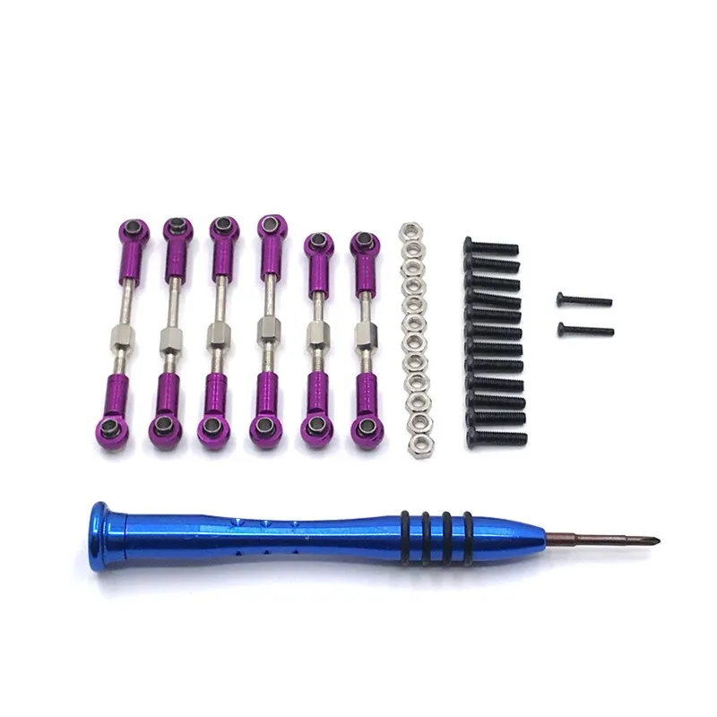 

WLtoys 144001 124017 124016 124018 124019 RC Car Upgrade and Modification Parts 6 Adjustable Levers, Multi-Color Optional