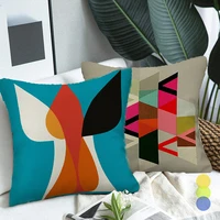 geometric combination pattern throw pillow case cover for sofa fauxlinen decorative cushion covers office car home decoration