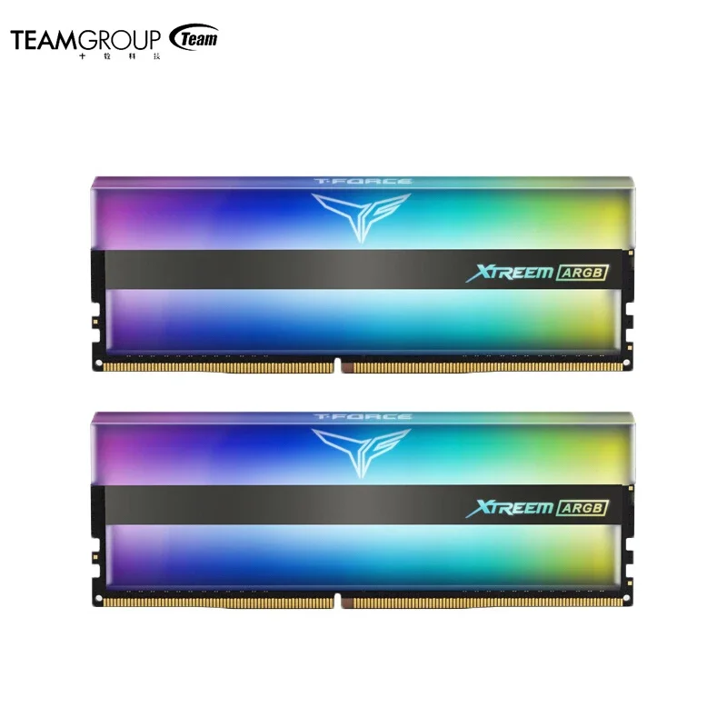 

Teamgroup t-force xtreem argb 4000mhz cl18 16gb kit (2x8gb) PC4-32000 canais duplos ddr4 dram memória de jogos de mesa ram (azul