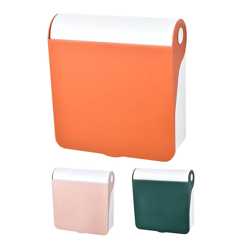 

Wall Mounted Makeup Storage Box Bathroom Punch Free Cosmetic Organizer for Bathroom Women Skin Care Beauty Rack