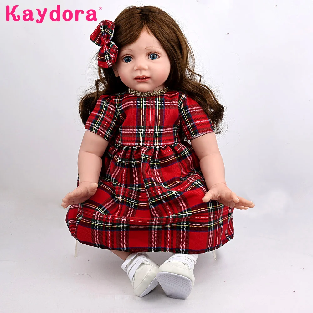 Kaydora кукла в стиле принцессы с длинными волосами малыш реборн силиконовая
