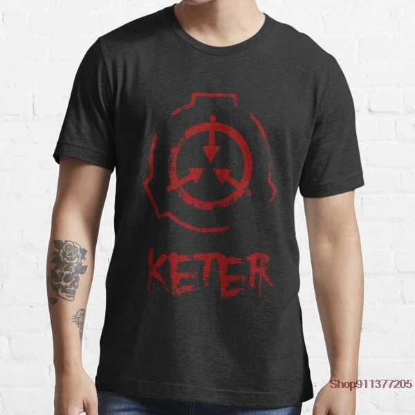 

Новая мужская повседневная футболка SCP foundation Keter высокого качества из 100% хлопка с коротким рукавом и круглым вырезом, Повседневная футболка ...