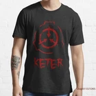 Мужская футболка SCP foundation Keter, из 100% хлопка, с коротким рукавом и круглым вырезом, в стиле хип-хоп