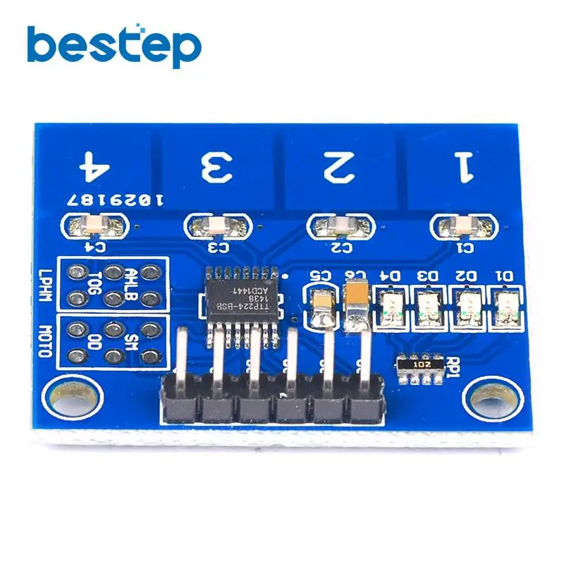 TTP224 переключатель сенсорный ЦИФРОВОЙ 4 КАНАЛЬНЫЙ емкостный модуль для Arduino|module