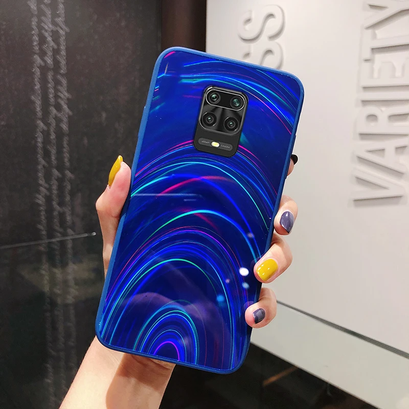 Роскошный 3D радужный Блестящий зеркальный чехол для телефона Xiaomi Redmi Note 9S 9 8 Pro Max