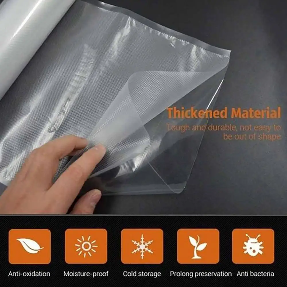 

32x500cm 1 RollThicker Kitchen Vacuum Sealing Bags Reusable Rolls Fresh-keeping Food Saver refrigerator Storage Bag