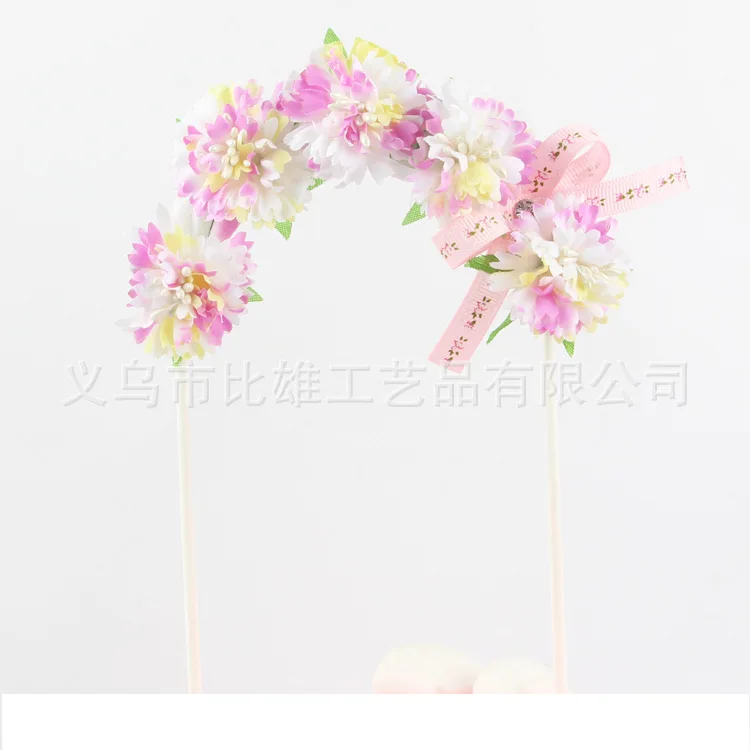 Украшение торта вставной цветок лук Арка украшения флаг|Украшения своими руками