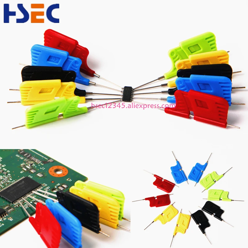 10 шт./комплект клипсы для микросхем SOP/SOIC/TSSOP/TSOP/SSOP/MSOP/PLCC/QFP /TQFP/LQFP SMD | Электронные