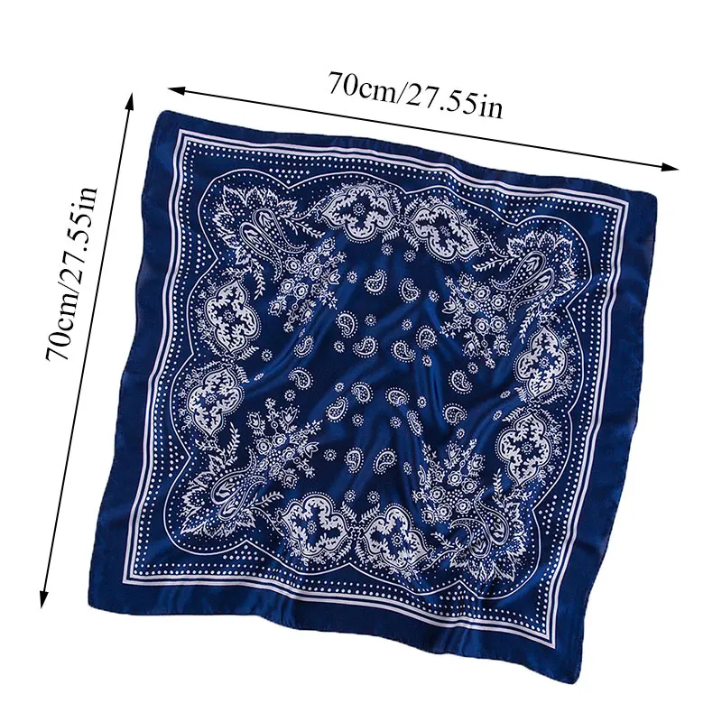 

Fashion Square Scarf Women Soft Scarves Fashion Printed Foulard Femme Vintage Head Scarf Female Bags Decoration Hair Accessories