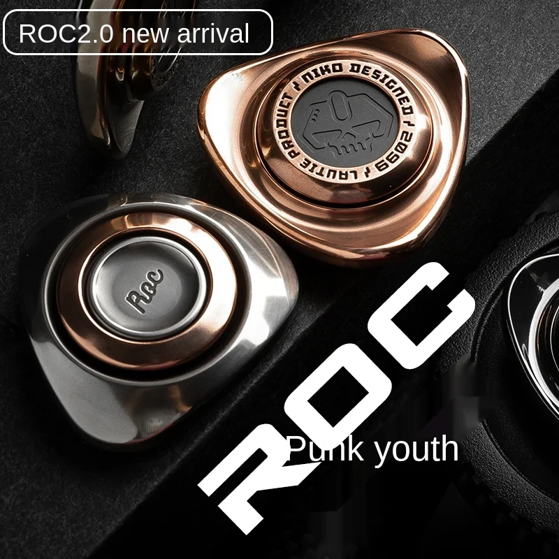ROC Second Generation Fingertip Gyro EDC Mute Toy Fingers Ultra-Long Time High Speed Rotating Lautie