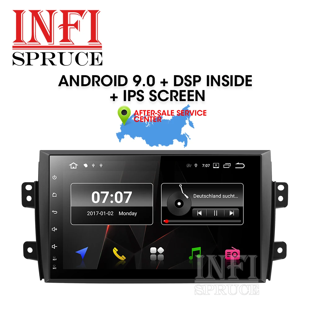 32G Android 9 0 автомобильный dvd для Suzuki SX4 2007 2013 с 2 Гб оперативной памяти gps 3G 4G wifi