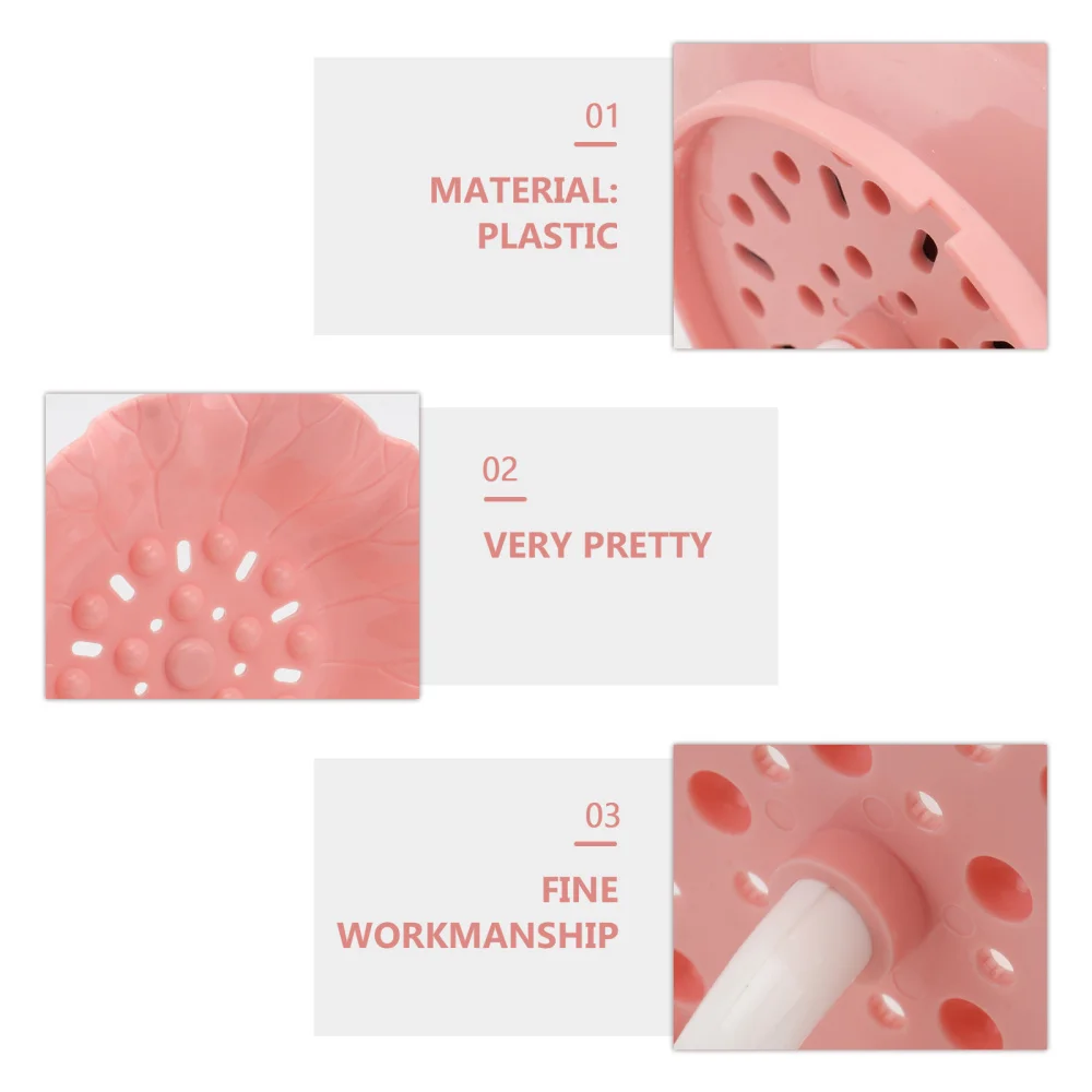 

3PCS Creative Flower Soap Rack Double Layer Drain Soap Box Punching Soap Rack