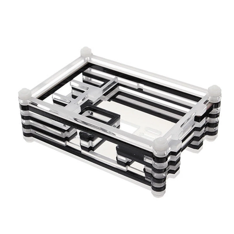 AAAE топ 9 слой Raspberry Pi 3 Model B + (плюс) акриловый чехол для 5 дюймового ЖК дисплея|Чехлы|