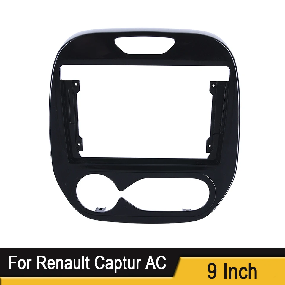 

2 Din 9 дюймов автомобильный радиоприемник DVD GPS Mp5 пластиковая рамка для панели для RENAULT Captur AC 2016-2019 комплект для монтажа на приборную панель