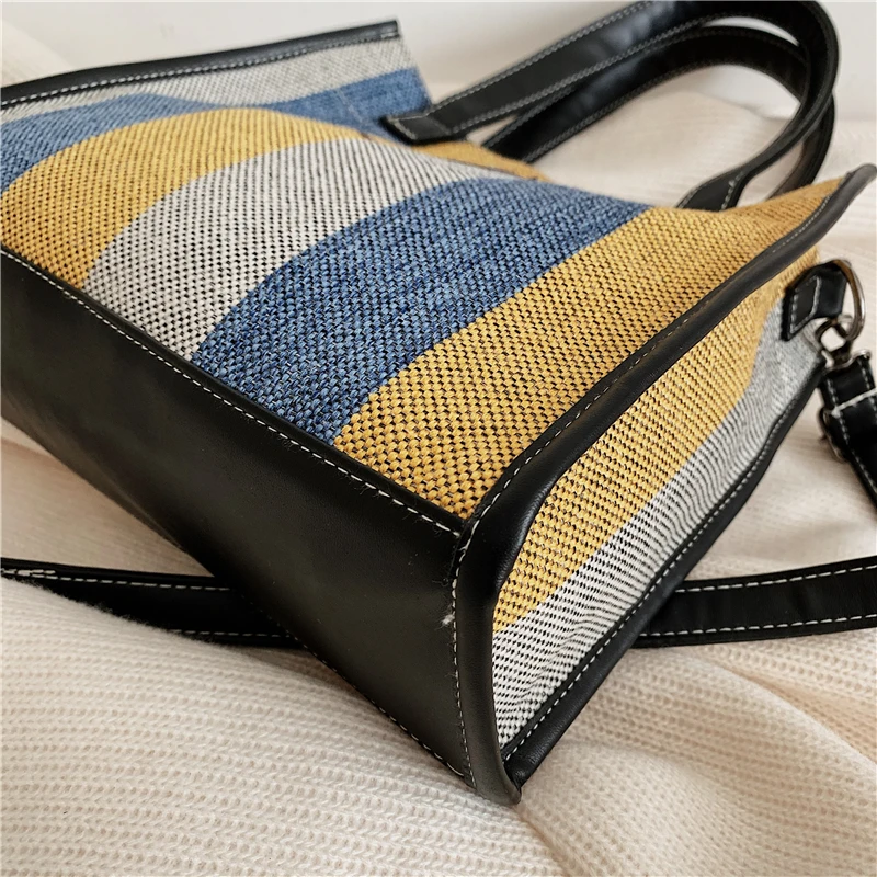 

Luxury Handbags Women Bags Designer Canvas Knitting Shoulder Bags Fashion Ladies Channels HandBags Crossbody Bags For Women 2020