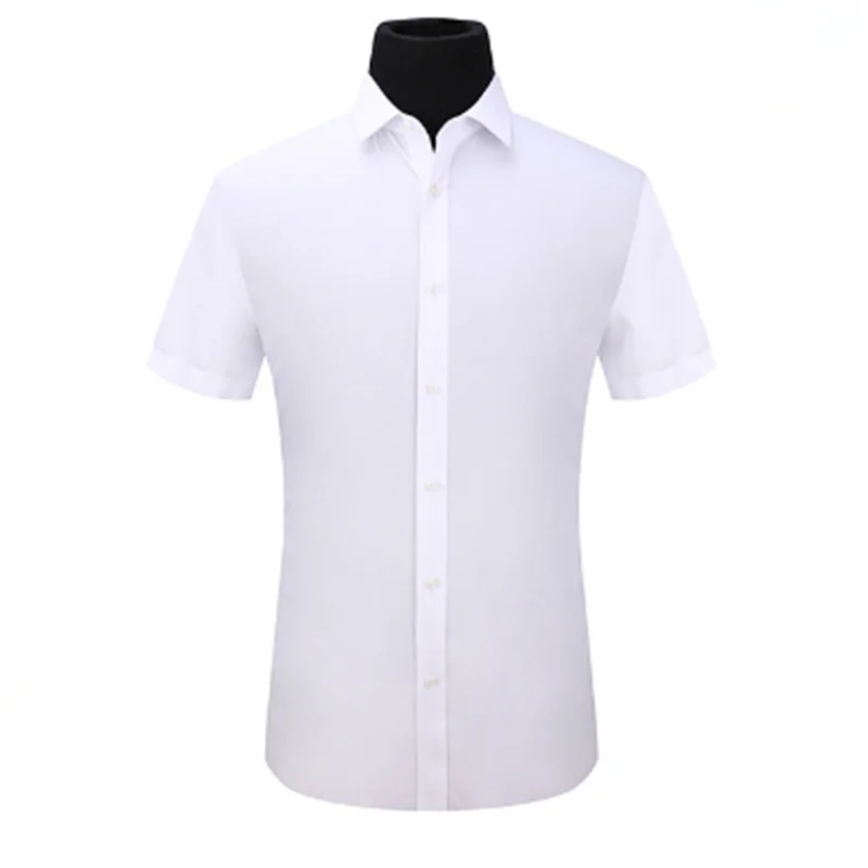 

Men Short Sleeve Business Cotton Shirt Camisa Masculina Blusas Blouse Koszule Bluzki Korean Clothes Summer Gomlek Erkek Casual
