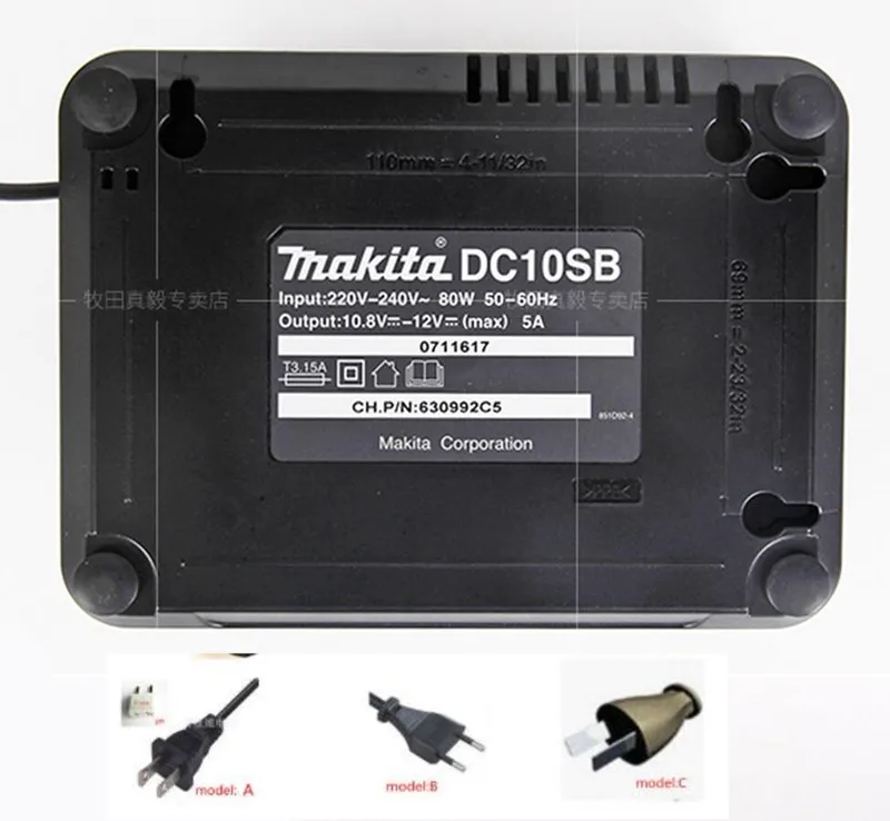 MAKITA DC10WD DC10SB новое 12 V CXT Вольт литий ионное зарядное устройство BL1016B BL1021B