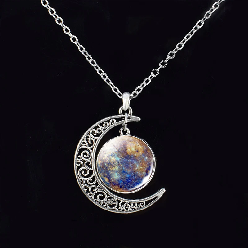 Ожерелье с подвеской Юпитер месяц солнце земля Сатурн Меркурий венерина