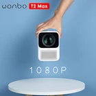 Портативный светодиодный мини-проектор, вертикальная коррекция трапецеидальных искажений, 1080*1920 P