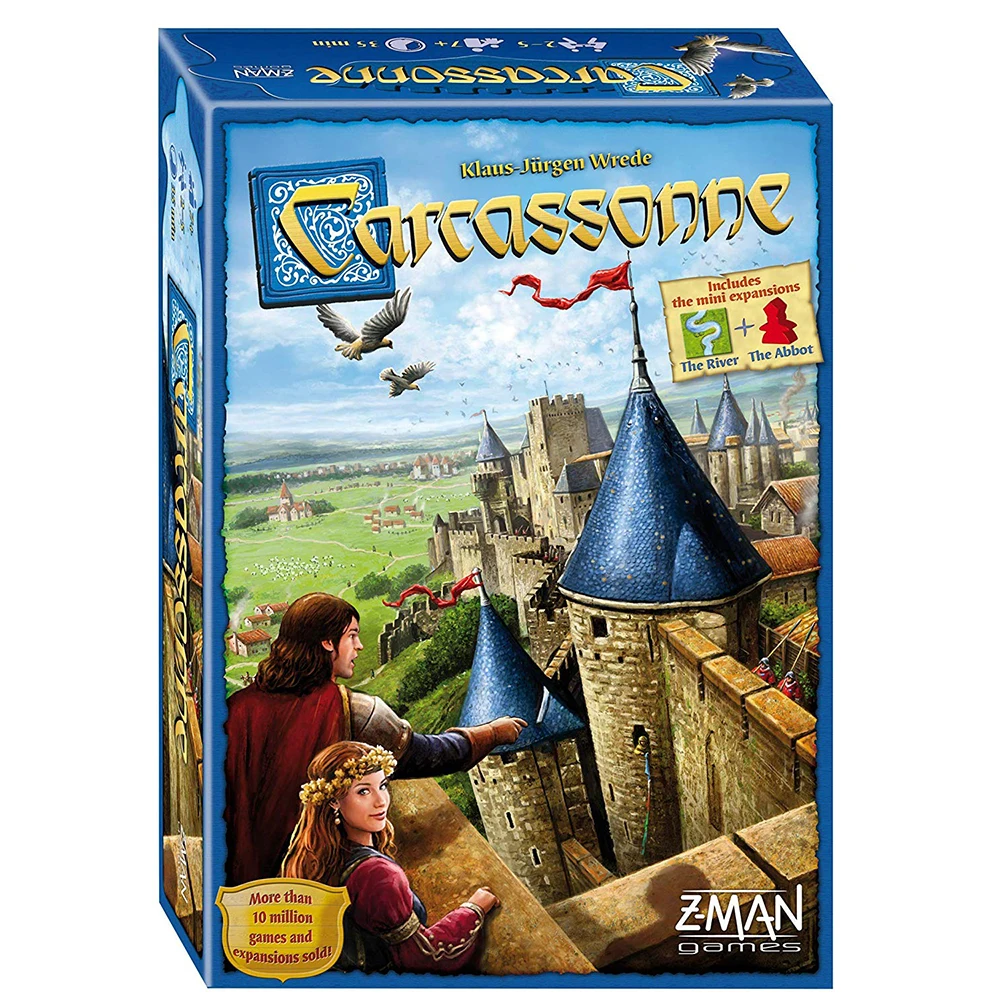 Carкассонная настольная игра стандартная 2-5 игроков новая версия-Core/Base Card Tile
