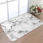 Прочный напольный коврик в мраморном стиле, нескользящий коврик для ванной комнаты, домашний декор для гостиной, деревянный напольный защитный коврик для двери, 40x60 см