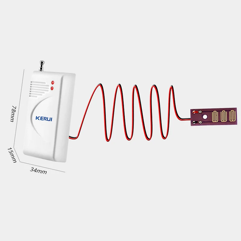 Беспроводной датчик утечки воды Kerui 433 МГц|detector gsm|detector sensordetector water |