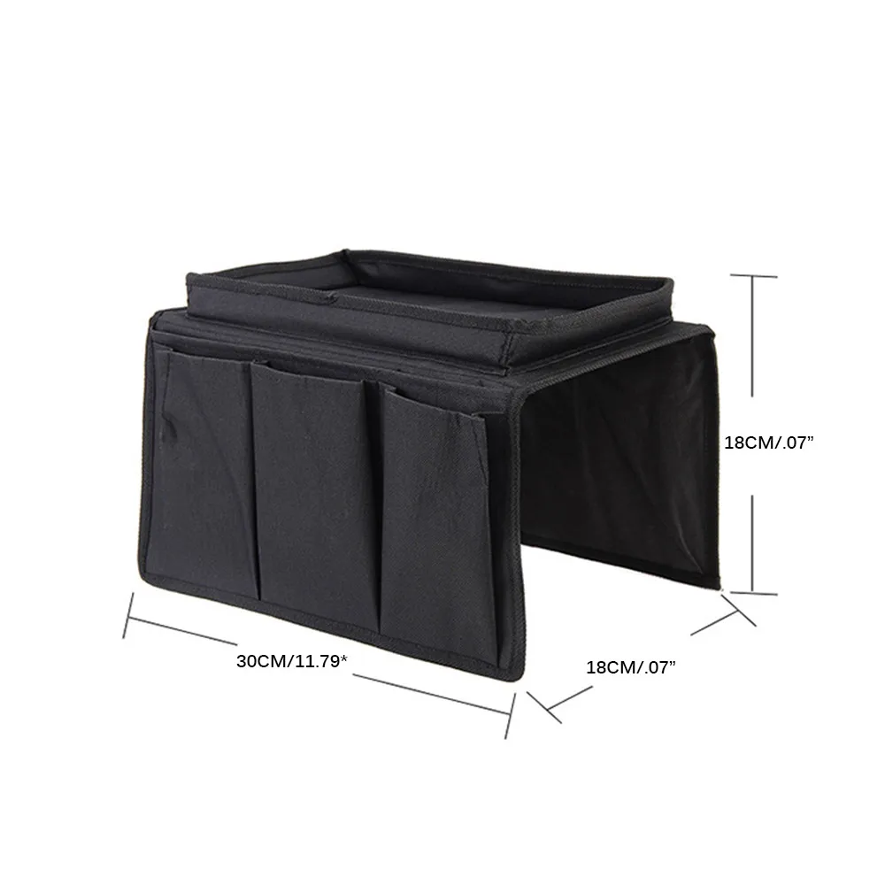 

Lazy Sofa Armrest Storage Hanging Bag Foldable Oxford Cloth Hanging Storage Bag for TV Remote Control Mobile Phone