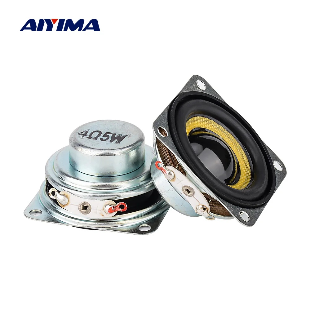 AIYIMA-altavoz con Bluetooth para cine en casa, amplificador de altavoz de 40MM de rango completo, 4, 8 Ohm, 5W, a prueba de humedad y niebla, 2 unidades