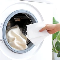 48pcs washing machine use mixed dyeing proof color absorption sheet anti dyed cloth laundry papers color catcher grabber cloth