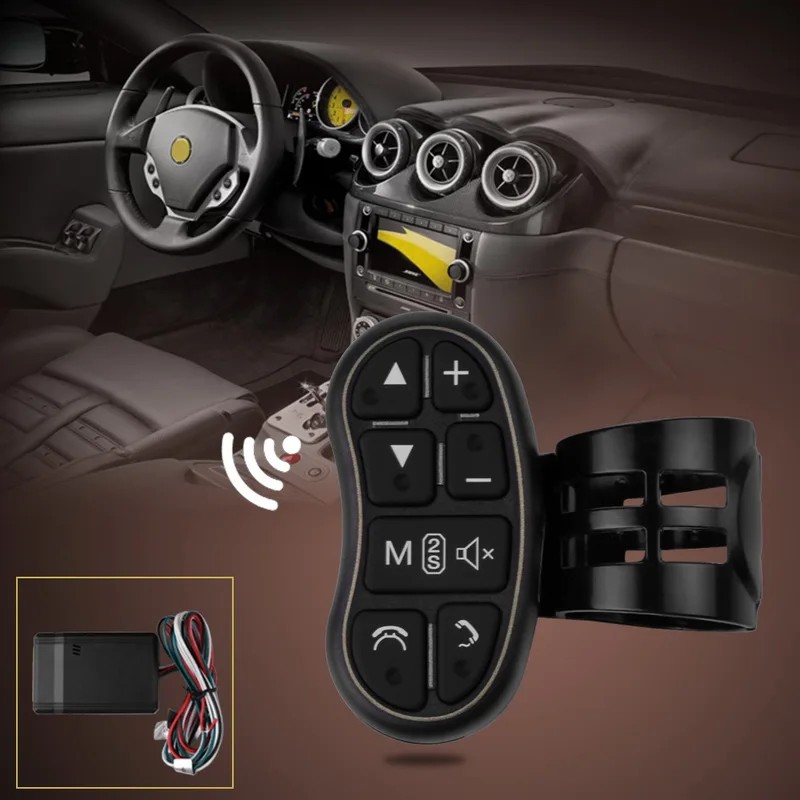 Автомобильный руль управления 2 Din радио Bluetooth беспроводной 8 кнопок