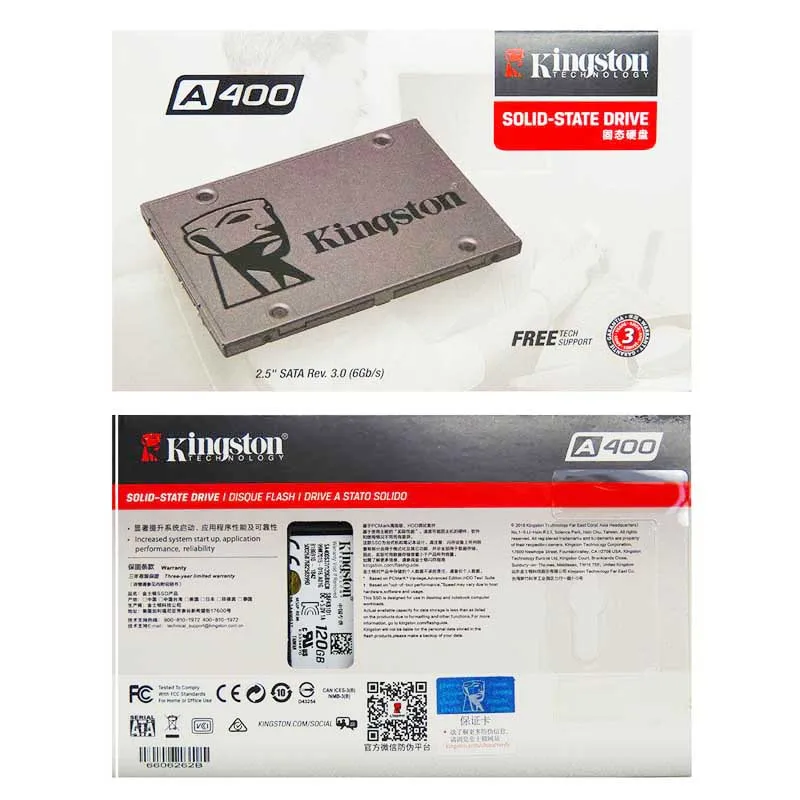 Kingston Высокое качество HD SSD HDD жесткий диск 120 GB SSD SATA 3 60GB 240 GB 480GB 960GB 1 ТБ HHD 2,5 ''диск для ноутбука акция