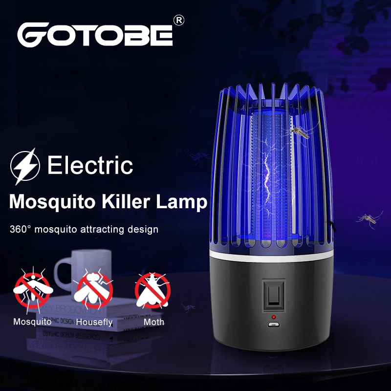 На открытом воздухе от производителя; Электрическое средство от комаров убийца лампа Светодиодный УФ лампа Zapper фотокаталитический анти ловушка для комаров зарядка через USB Кемпинг Москитная огни - Лучшие лампы-ловушки насекомых