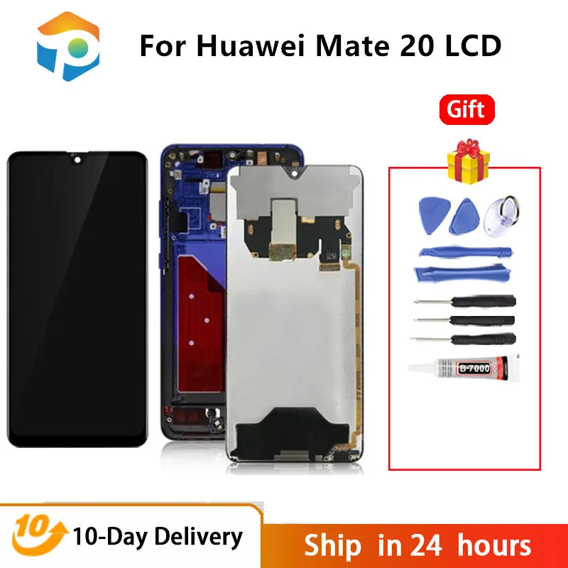 

Grade AAA 6.53" For Huawei Mate 20 LCD Display Touch Screen Digitizer Replacement Parts With Frame For Huawei Mate 20 Display