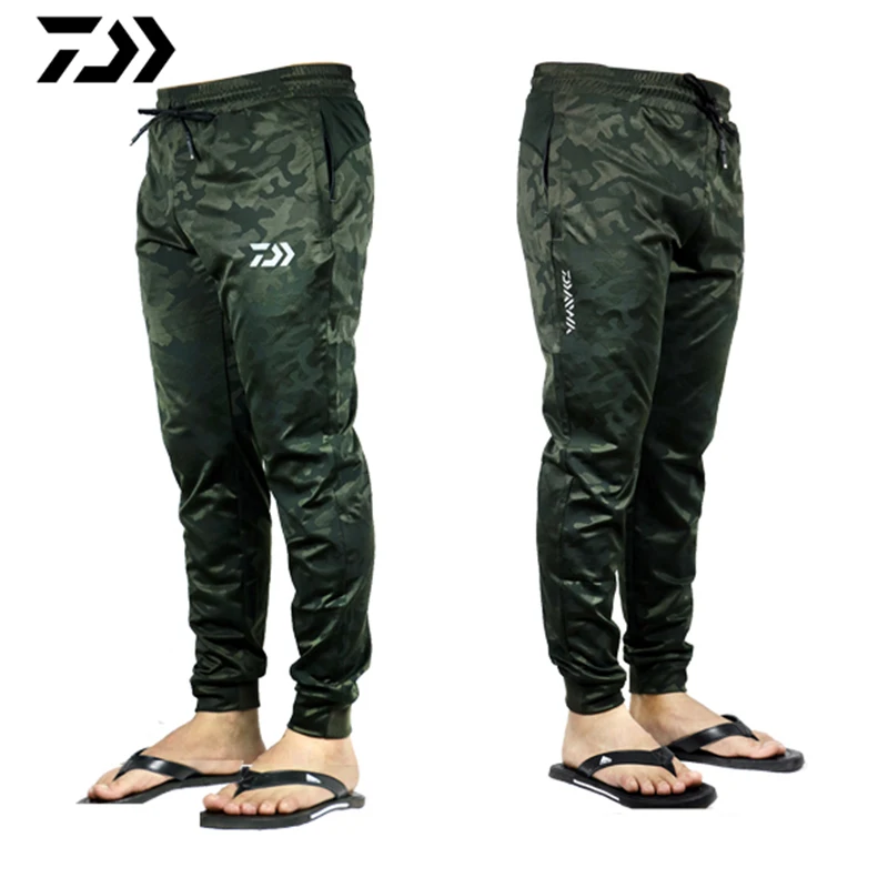 Outdoor Summer Men Outdoor Sports Pants Camouflage Fishing Pants Anti-static Anti-UV Quick Drying Windproof Breathable Pants