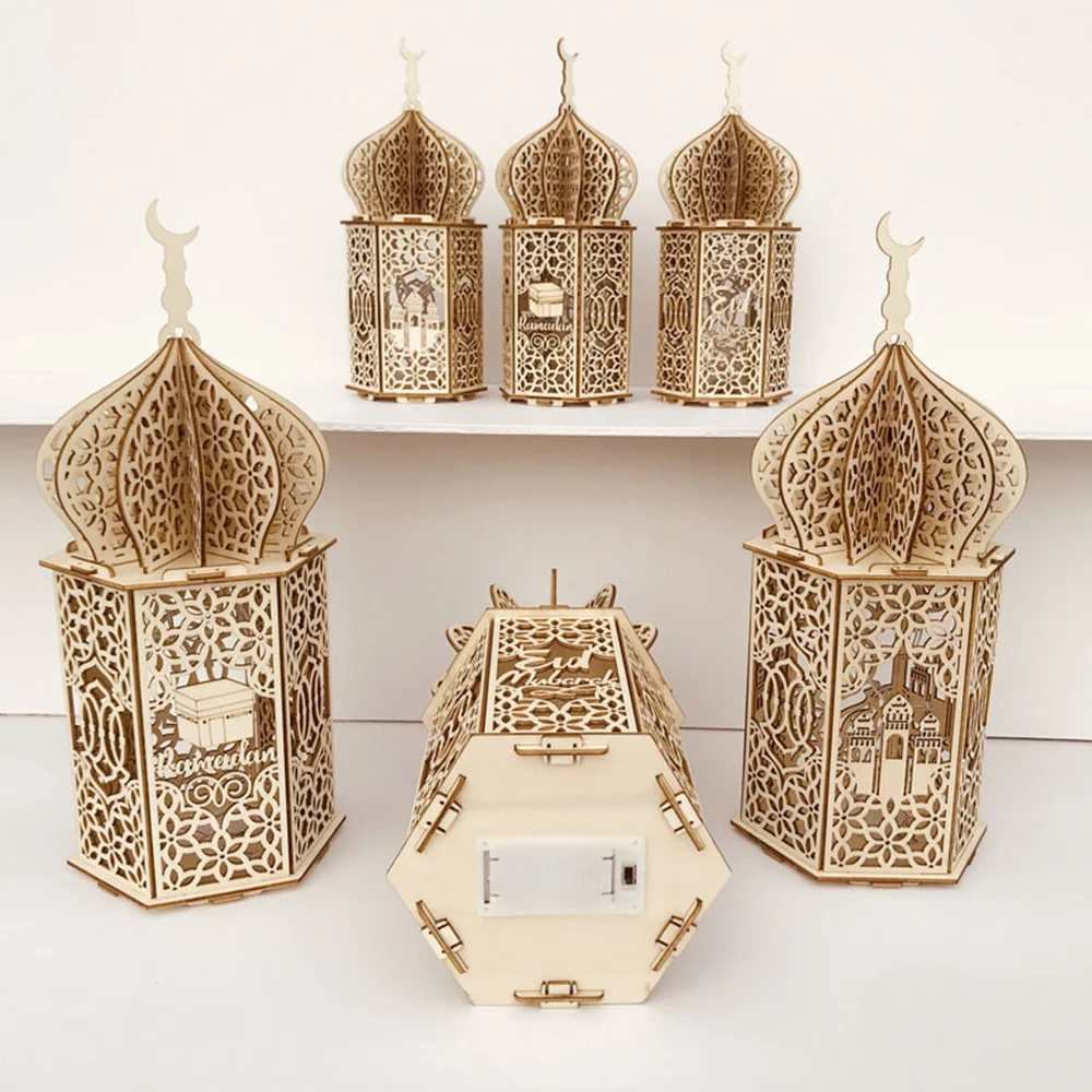

Ramadan Ornament Eid Mubarak Decoration Wooden Delicate Creative Party Supplies Weeding