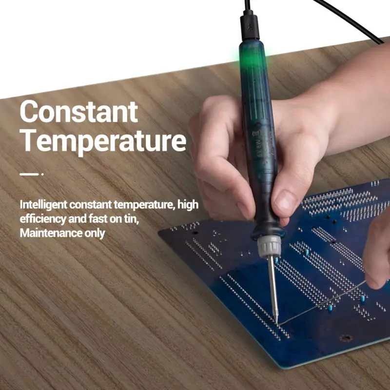 

2021 New USB Soldering Iron Tip 5V 8W Smart Electric Powered Portable Soldering Station