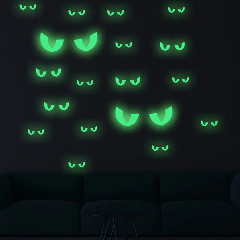 Флуоресцентные обои на Хэллоуин плакат дневная летучая мышь ведьма призрак