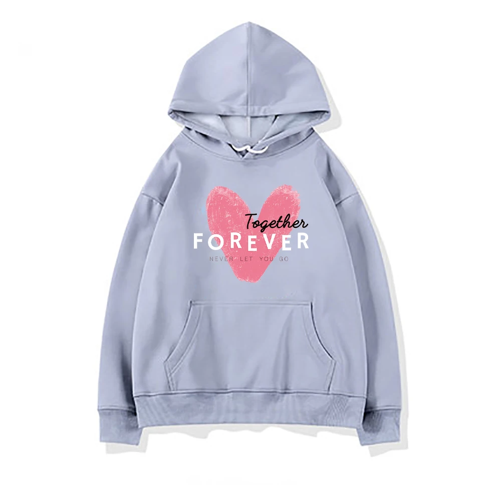 

Never Let You Go Prints Female Hip Hop Clothes Retro Harajuku 2021 Clothing Fashion Quality Hoodie Autumn O-Neck Womans Hoodies