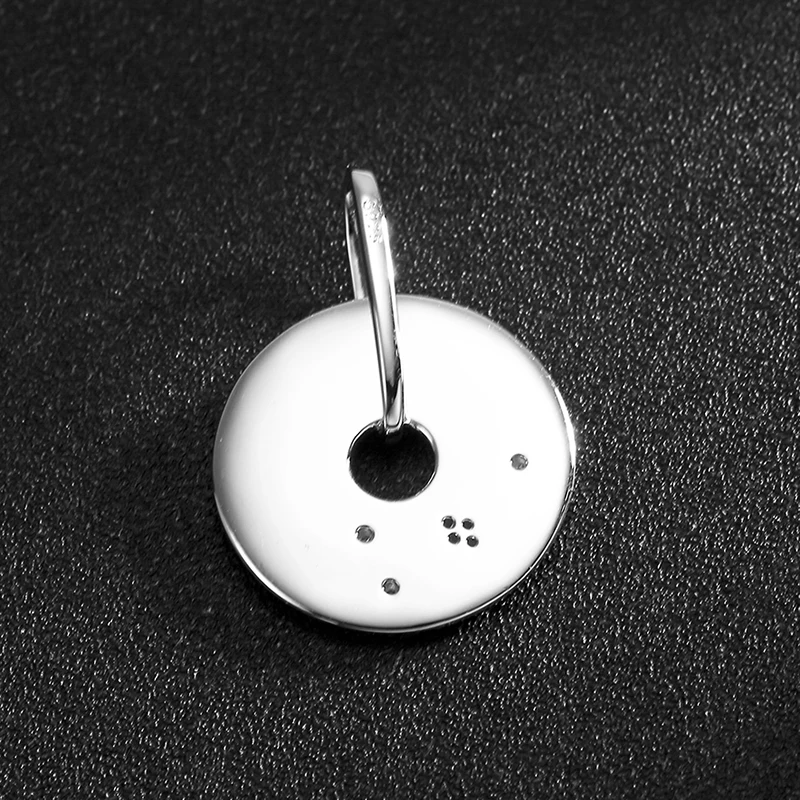 Женская подвеска из серебра 2018 пробы с эмалью|Ожерелья| |