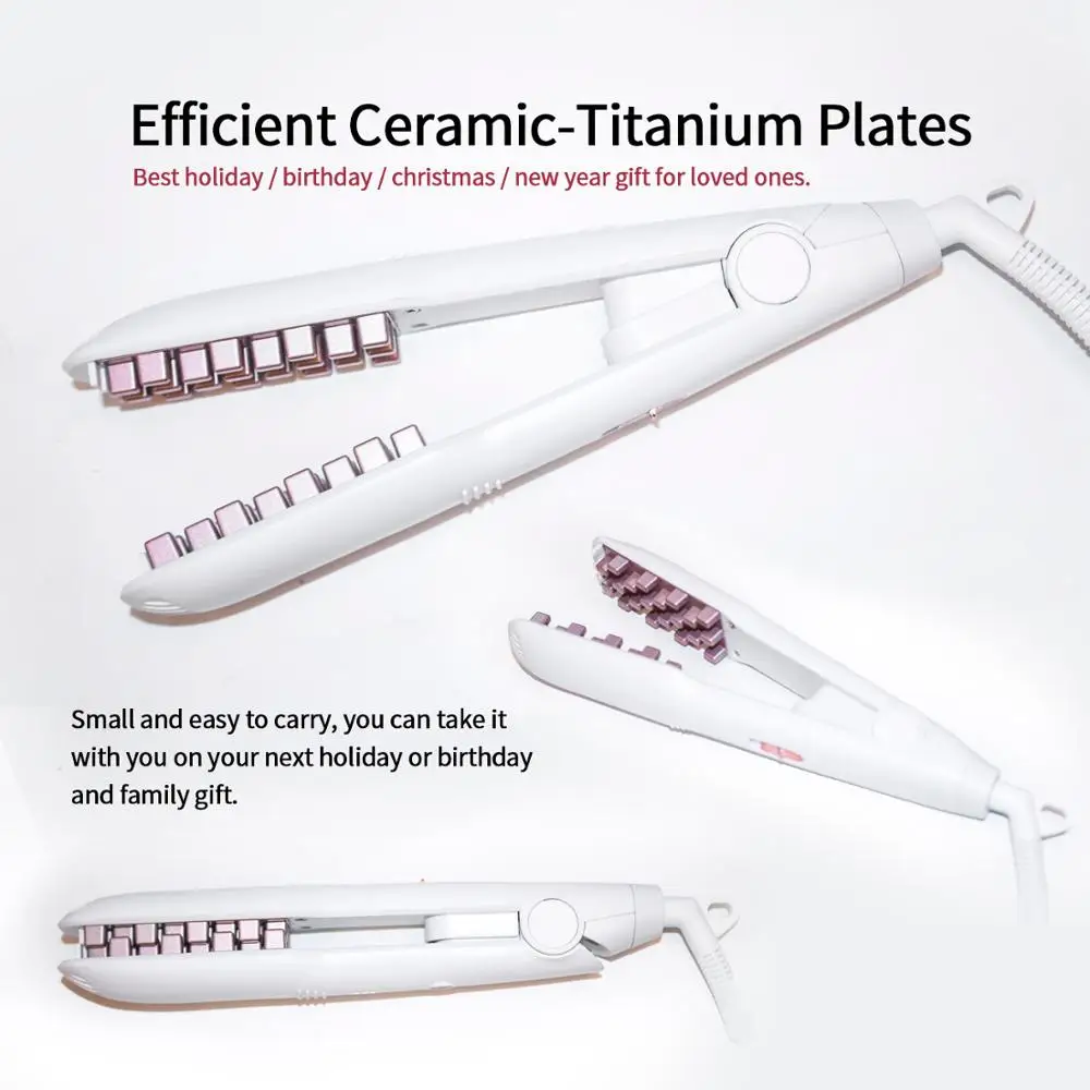 Плойка бигуди плойка для волос щипцы завивки утюжок гофре гафре расческа волна