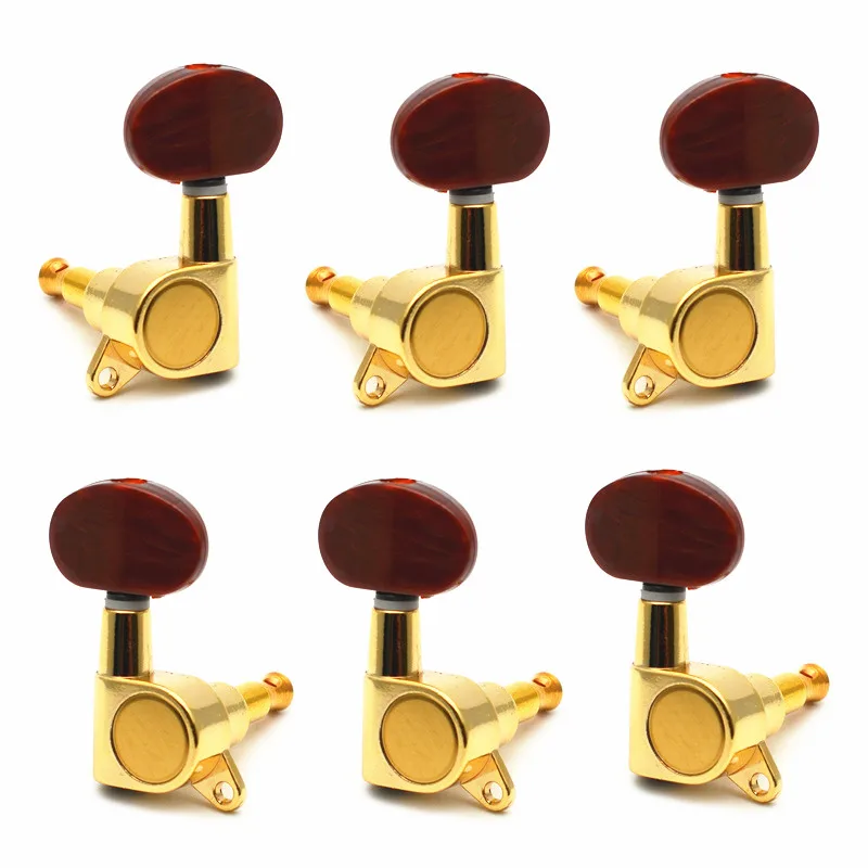 gold versiegelt getriebe links und rechts elektrische akustische gitarre tuning pegs guitar tuner mechaniken kaffee große halbkreis taste free gl