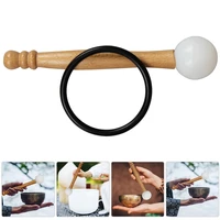2pcs mallet striker with rubber ring for tibetan singing bowls crystal bowl hitting percussion instrument parts