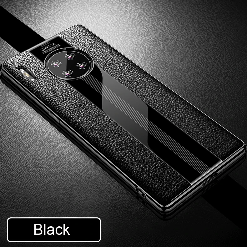 Роскошный чехол из натуральной кожи для huawei mate 30 Pro, чехол, кожаный противоударный чехол, чехол для задней панели funda mate 30 Pro, защитный чехол