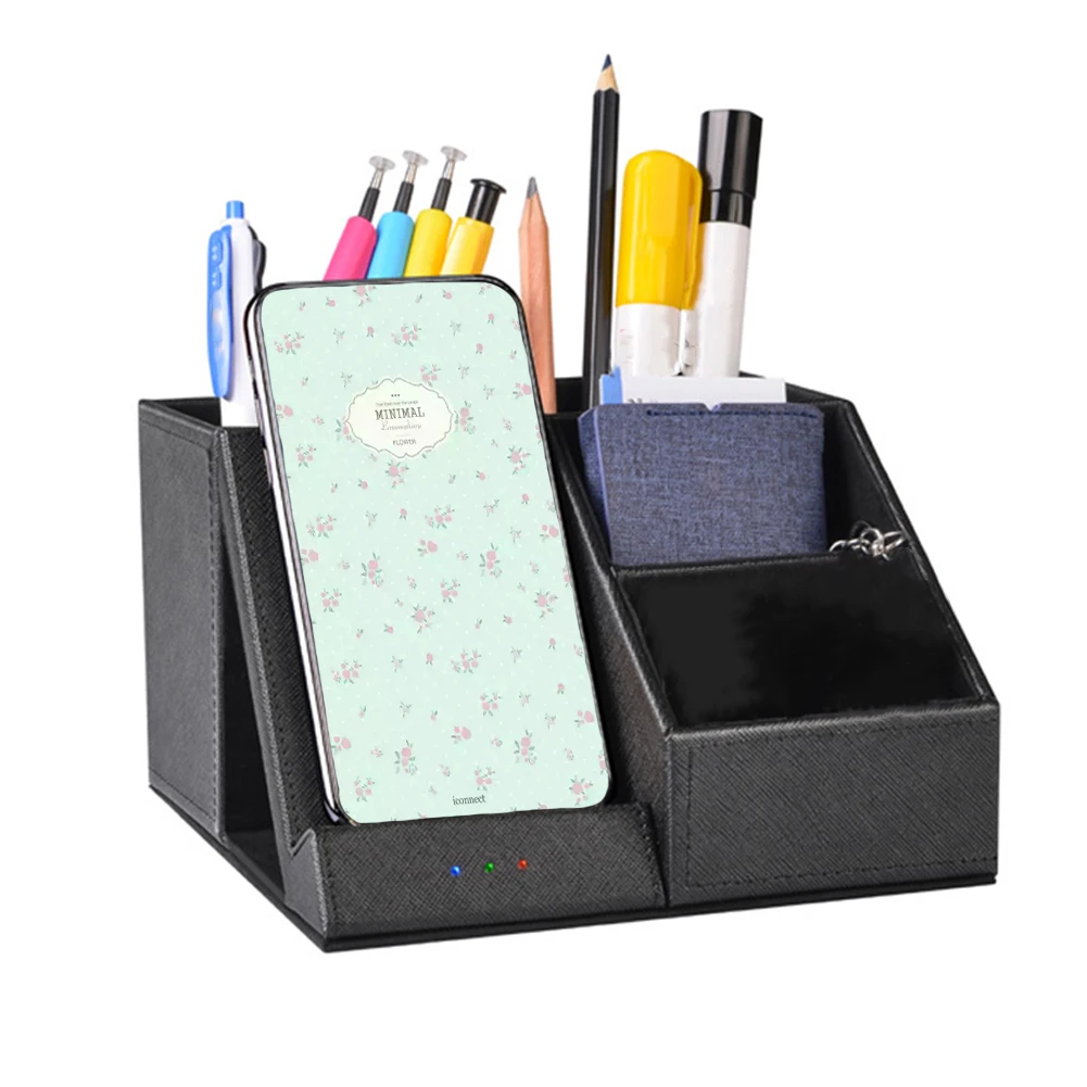 Держатель для ручек с беспроводным зарядным устройством Многофункциональный