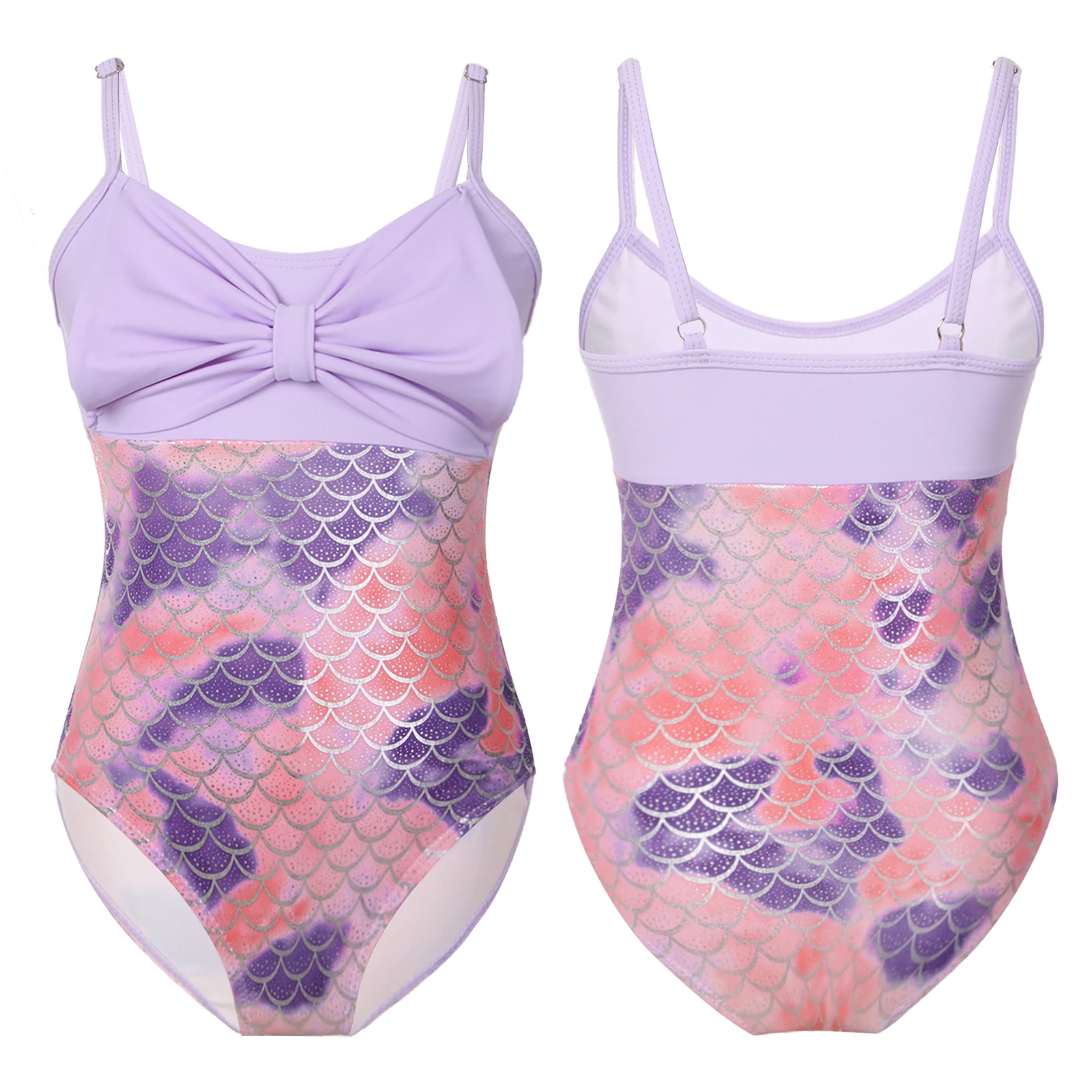 Детские Боди для девочек с рисунком рыбьей чешуи в стиле русалки