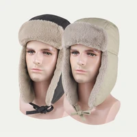 winter hat men fleece bomber hats women earflap warm autumn skiing outdoor accessory