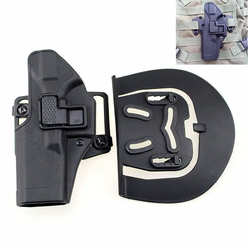 Военная кобура Glock тактическая левая рука ремень пистолет для 17 19 22 23 31 32 черный