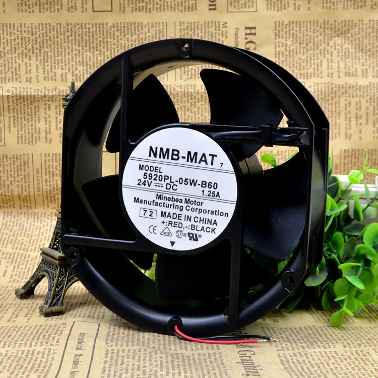 

Then 5920PL-05W-B60 24V 1.25A 17CM Aluminum Frame Frequency Converter Cooling Fan 17251