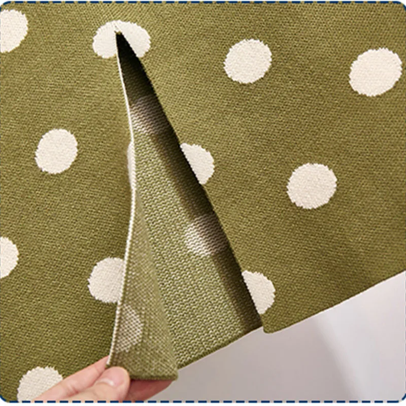 Women's Polka Dot Knit Skirt Autumn Winter Female Korean High Waist Split Step Skirt Thick Knit Long Skirt Hip Skirt New ML279